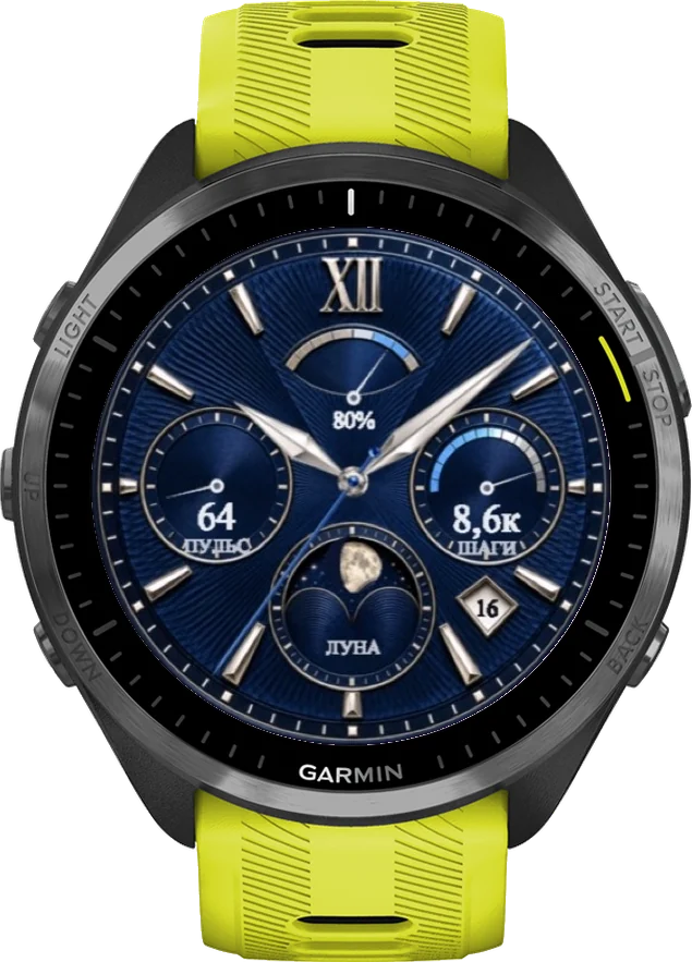 Циферблат АДМИРАЛ на Garmin Forerunner 965