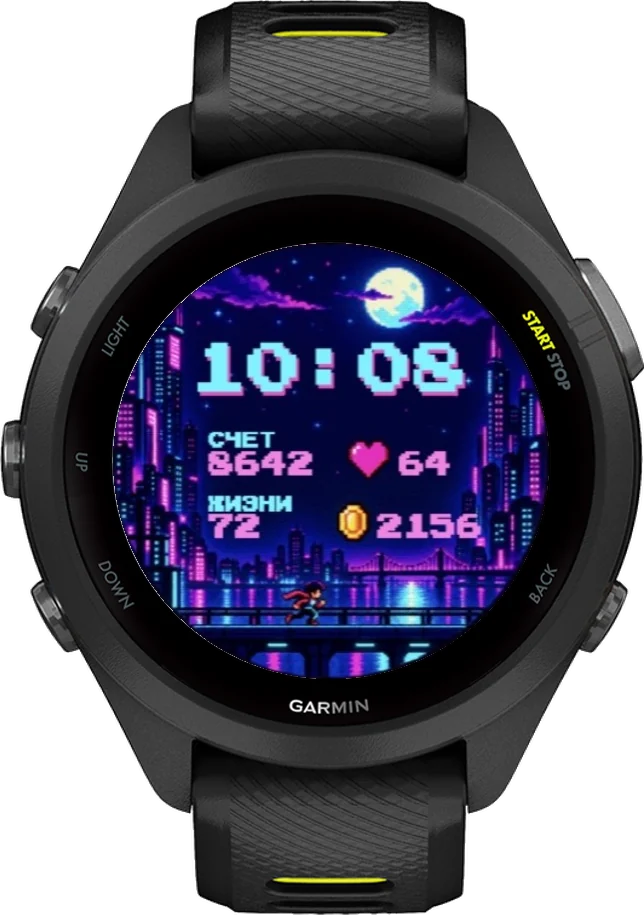 Циферблат АРКАДА на Garmin Forerunner 265S