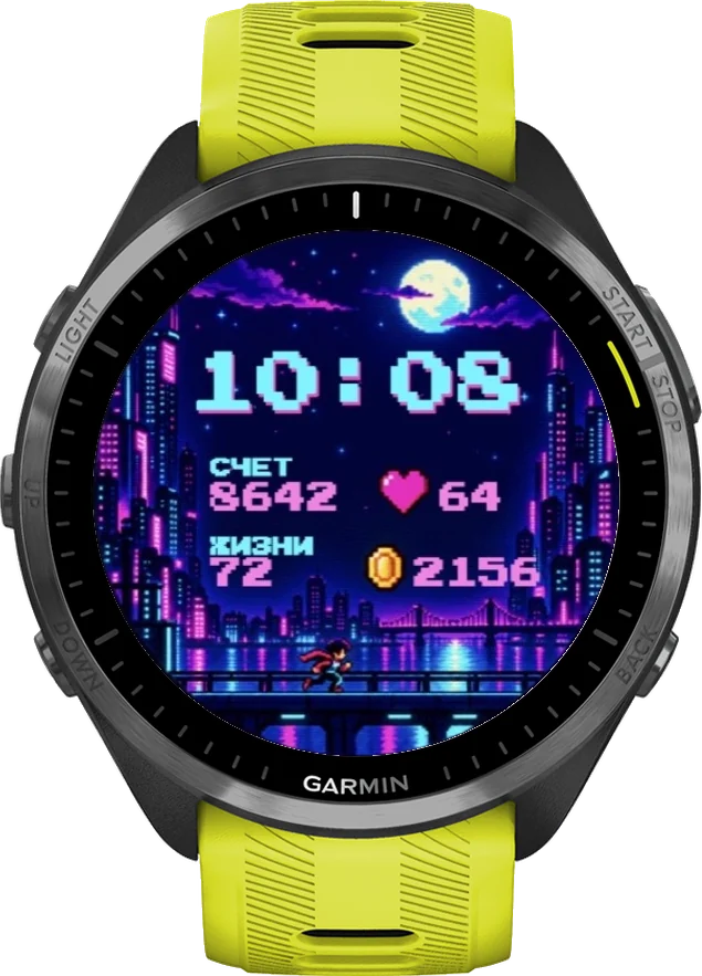Циферблат АРКАДА на Garmin Forerunner 965