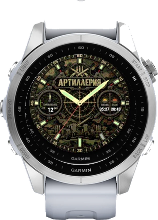 Циферблат АРТИЛЛЕРИЯ на Garmin fēnix 7S 42mm