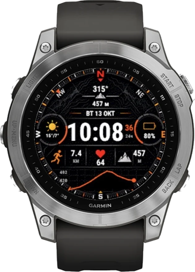 Циферблат АЗИМУТ на Garmin fēnix 7 47mm