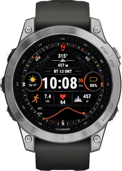 Циферблат АЗИМУТ для Garmin fēnix 7 47mm
