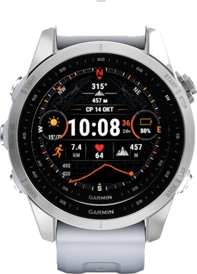 Циферблат АЗИМУТ на Garmin fēnix 7S 42mm