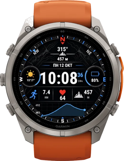 АЗИМУТ на fēnix 9 Pro 51mm