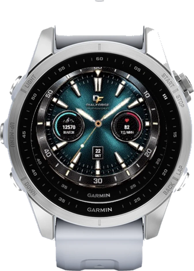 Циферблат БИРЮЗА на Garmin fēnix 7S 42mm