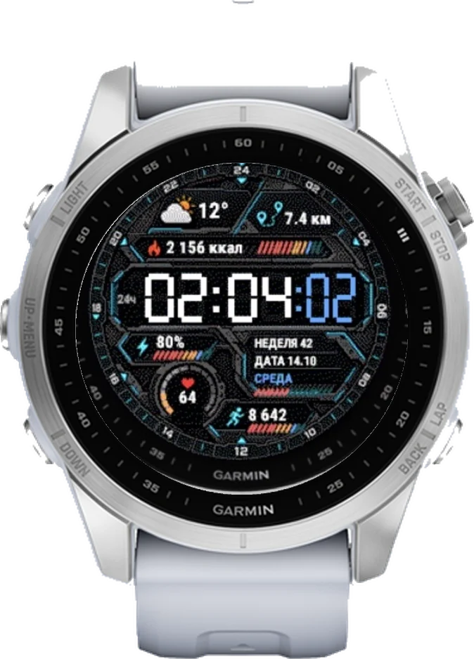 Циферблат ЦИФРА на Garmin fēnix 7S 42mm