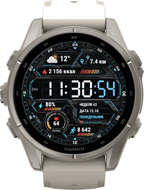 Циферблат ЦИФРА на Garmin fēnix 9 43mm
