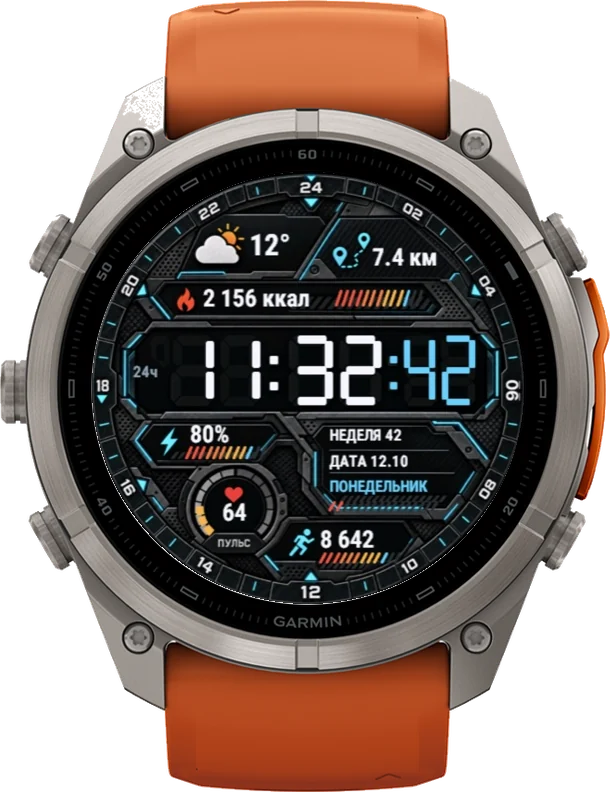 Циферблат ЦИФРА на Garmin fēnix 9 Pro 51mm