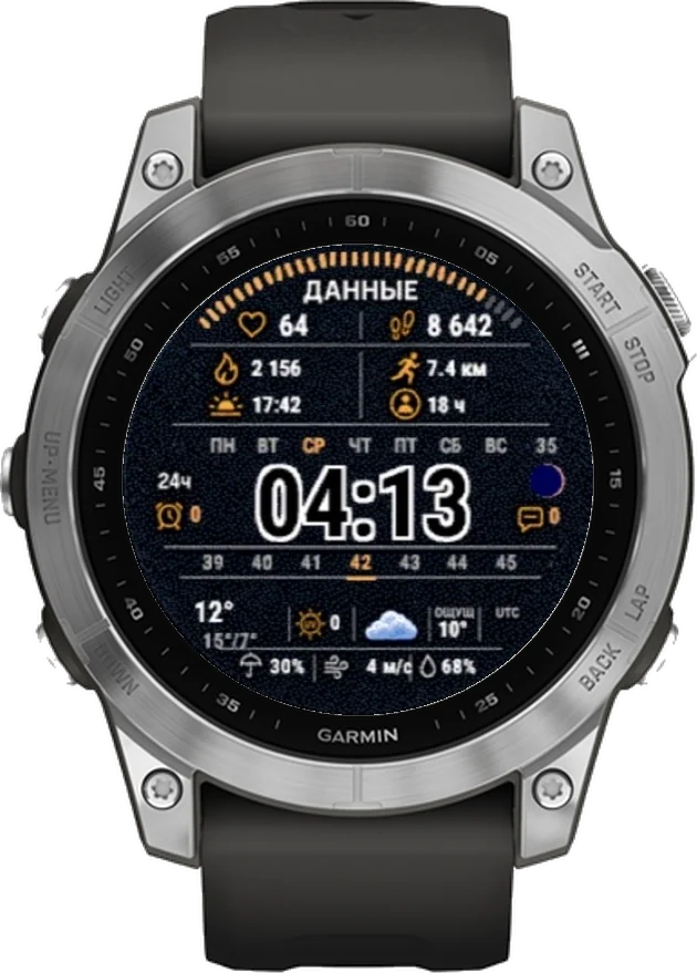 Циферблат ДАННЫЕ на Garmin fēnix 7 47mm