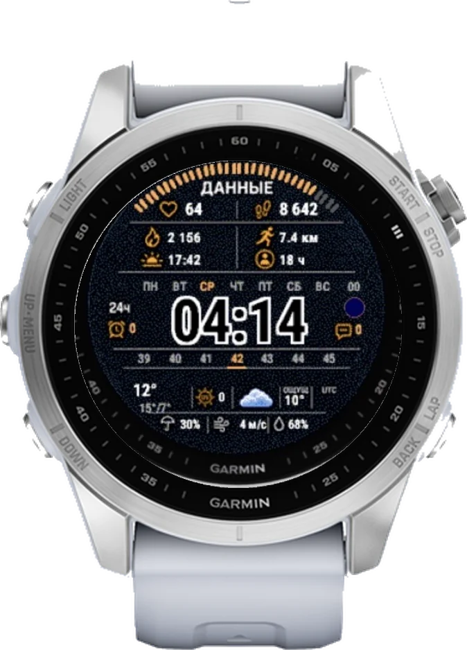 Циферблат ДАННЫЕ на Garmin fēnix 7S 42mm