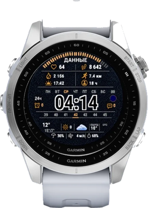 Циферблат ДАННЫЕ для Garmin fēnix 7S 42mm