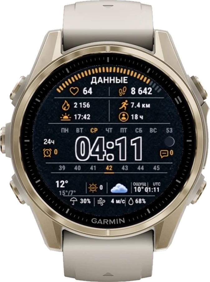 Циферблат ДАННЫЕ на Garmin fēnix 8 43mm