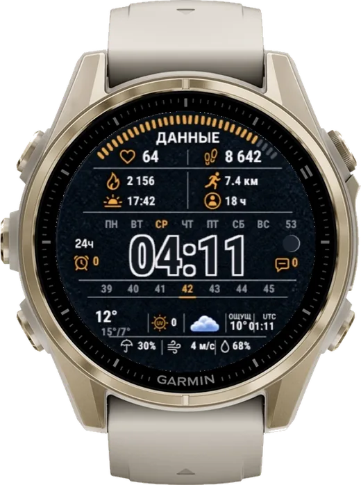 Циферблат ДАННЫЕ для Garmin fēnix 8 43mm