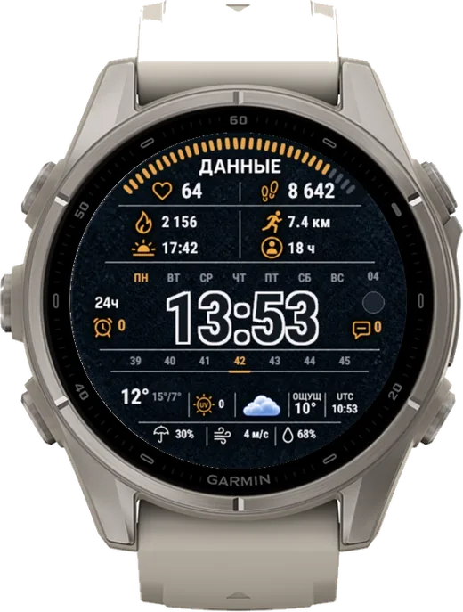 ДАННЫЕ на fēnix 9 43mm