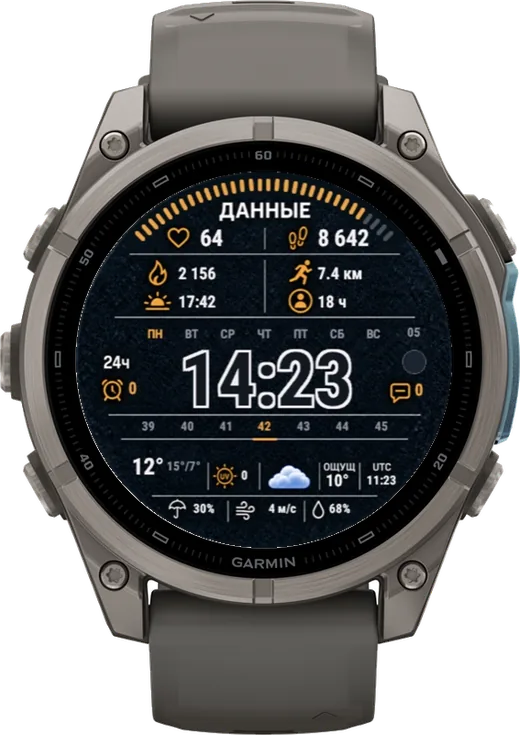 Циферблат ДАННЫЕ для Garmin fēnix 9 47/51mm