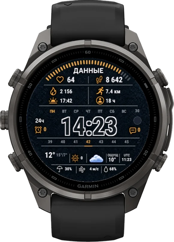 Циферблат ДАННЫЕ на Garmin fēnix 9 Pro 47mm