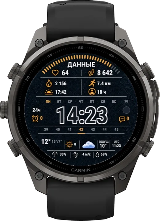 Циферблат ДАННЫЕ для Garmin fēnix 9 Pro 47mm