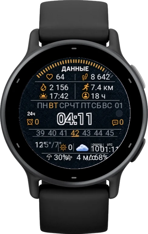 Циферблат ДАННЫЕ на Garmin vívoactive 5