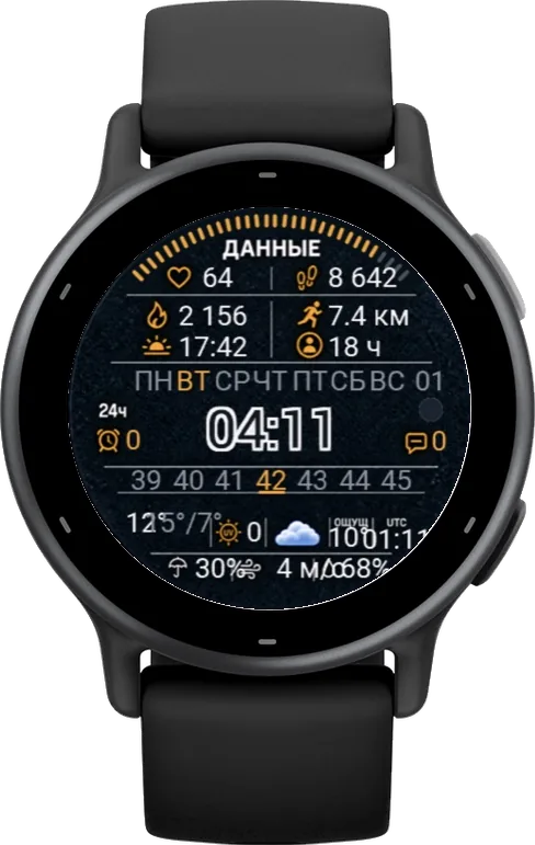 Циферблат ДАННЫЕ для Garmin vívoactive 5