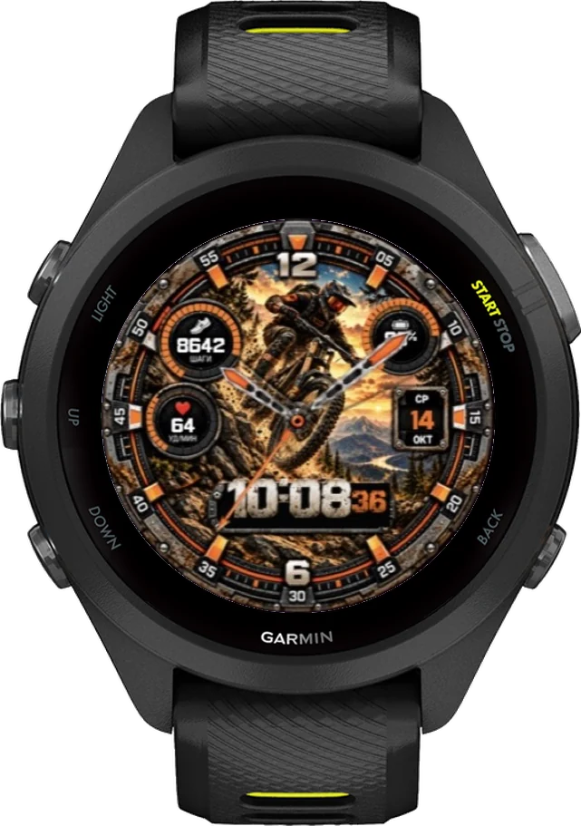 Циферблат ДАУНХИЛЛ на Garmin Forerunner 265S