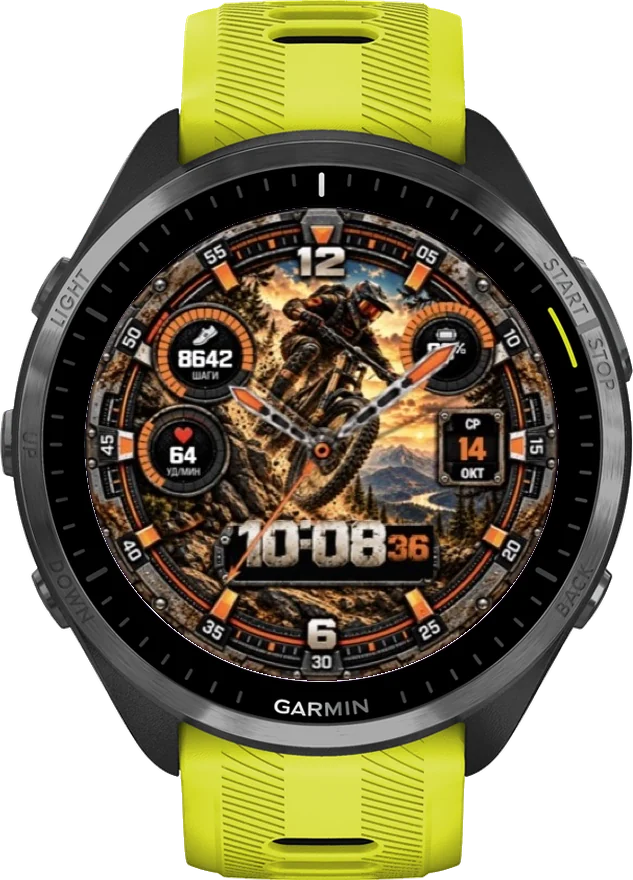 Циферблат ДАУНХИЛЛ на Garmin Forerunner 965
