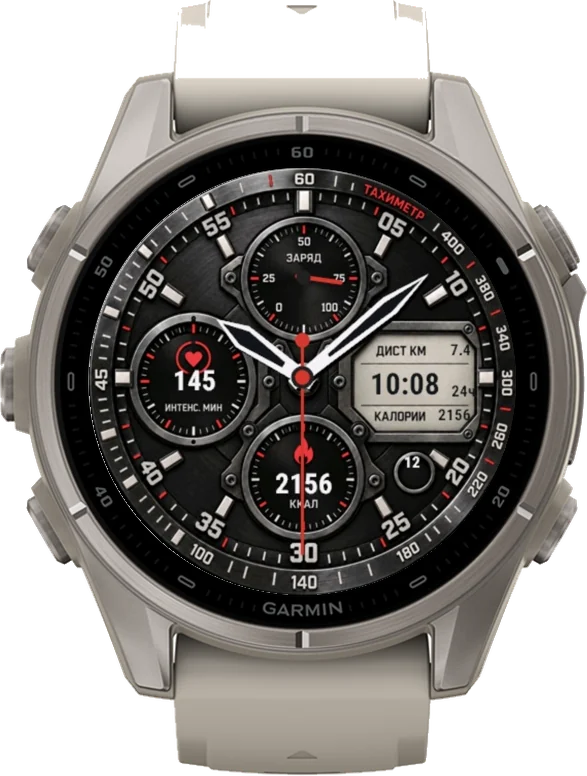 Циферблат ХРОНОГРАФ на Garmin fēnix 9 43mm