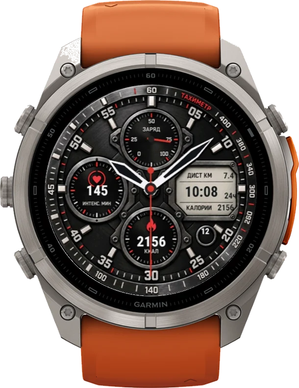 Циферблат ХРОНОГРАФ на Garmin fēnix 9 Pro 51mm