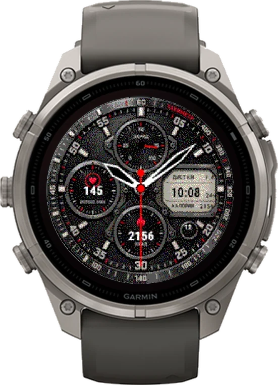 Циферблат ХРОНОГРАФ на Garmin fēnix 9 Pro Solar 47mm