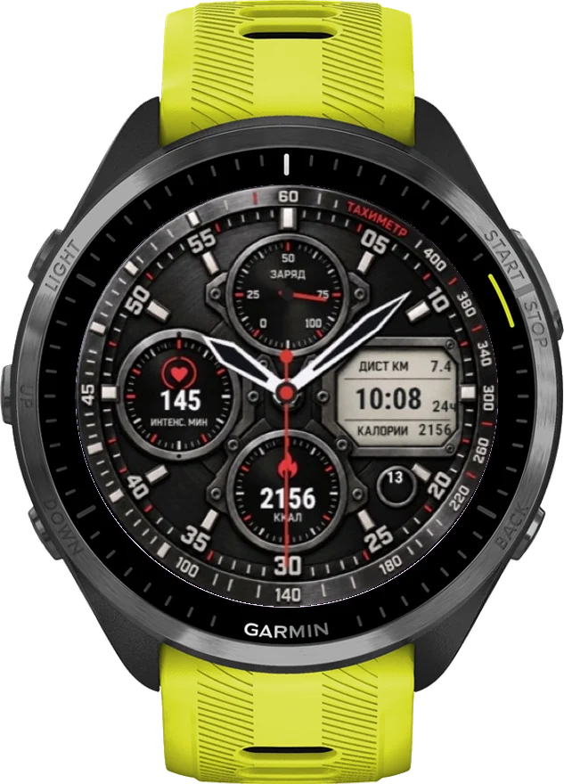 Циферблат ХРОНОГРАФ на Garmin Forerunner 965