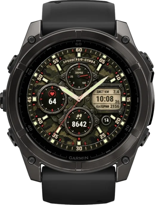 Циферблат ХРОНОГРАФ-ОЛИВА для Garmin