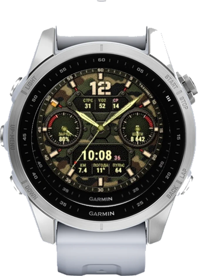 Циферблат КАМО на Garmin fēnix 7S 42mm