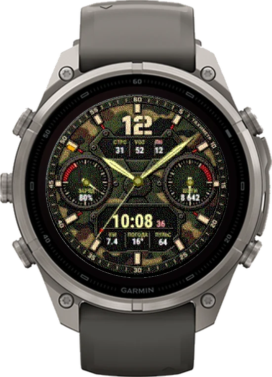 Циферблат КАМО на Garmin fēnix 9 Pro Solar 47mm