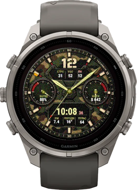 Циферблат КАМО для Garmin fēnix 9 Pro Solar 47mm