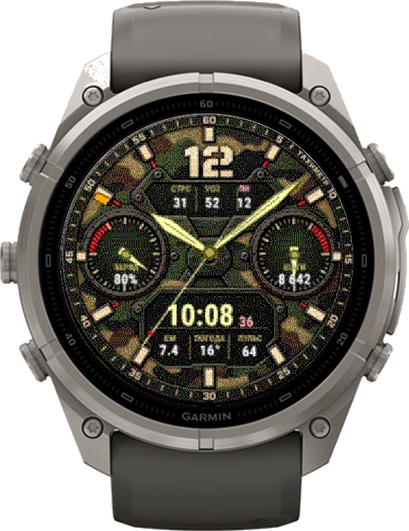 Циферблат КАМО на Garmin fēnix 9 Pro Solar 51mm
