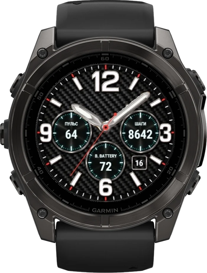 Циферблат КАРБОН на Garmin fēnix 8 47/51mm