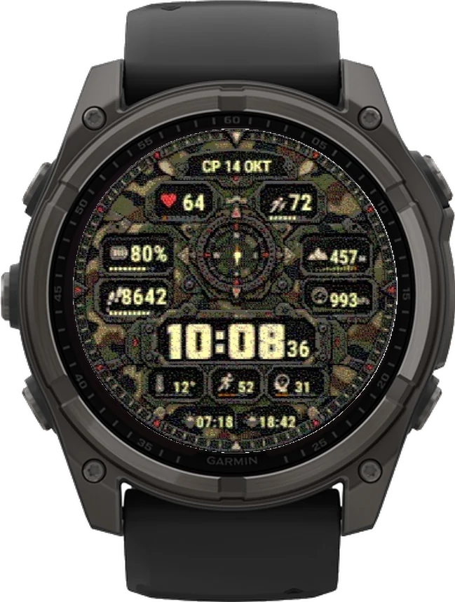 Циферблат ЛЕС на Garmin fēnix 8 Solar 51mm