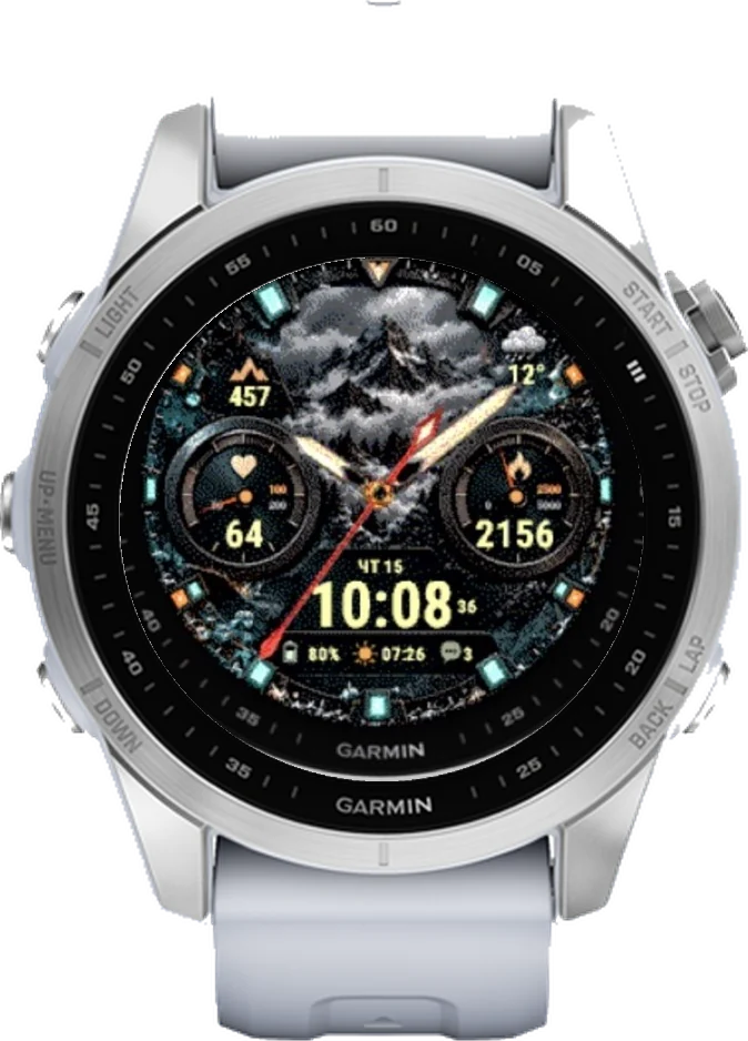 Циферблат DIALFORGE LIVE на Garmin fēnix 7S 42mm