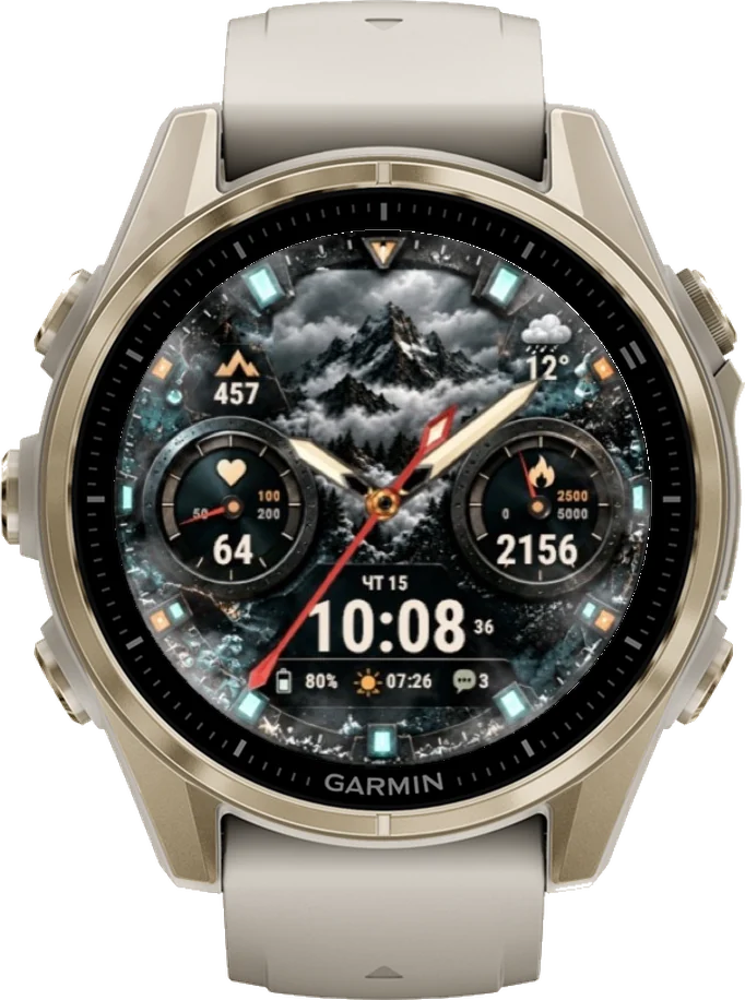 Циферблат DIALFORGE LIVE на Garmin fēnix 8 43mm