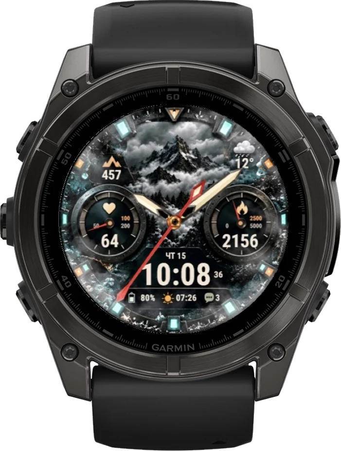 Циферблат DIALFORGE LIVE на Garmin fēnix 8 47/51mm