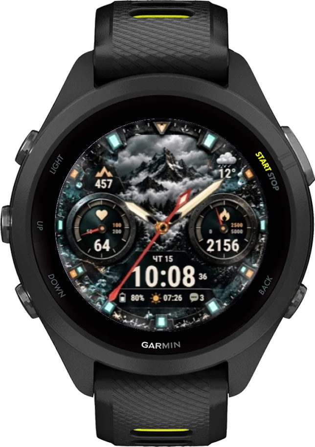 Циферблат DIALFORGE LIVE на Garmin Forerunner 265S