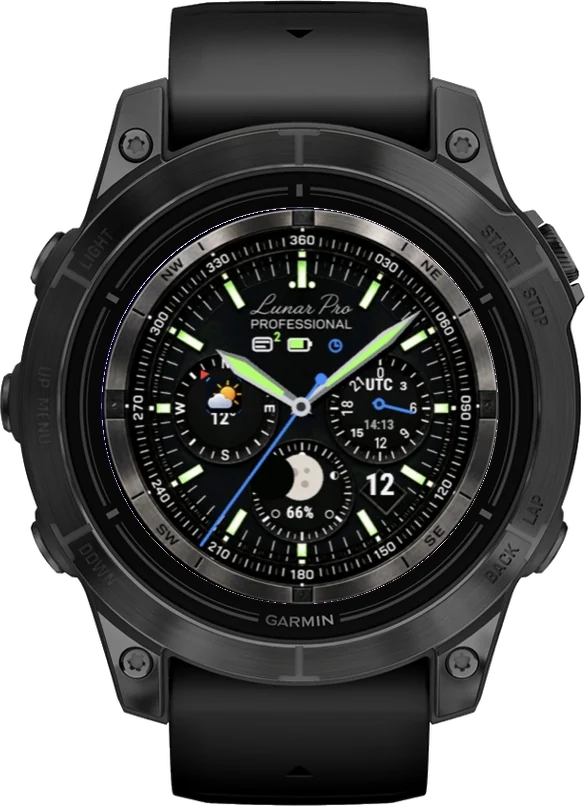 Циферблат ЛУНА на Garmin epix 2 Pro 47mm