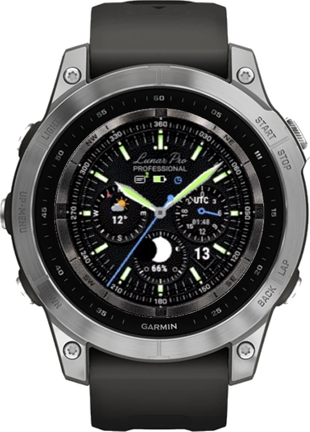 Циферблат ЛУНА на Garmin fēnix 7 47mm