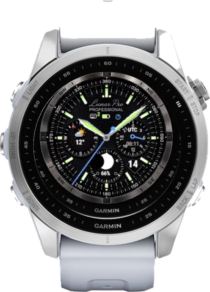 Циферблат ЛУНА на Garmin fēnix 7S 42mm