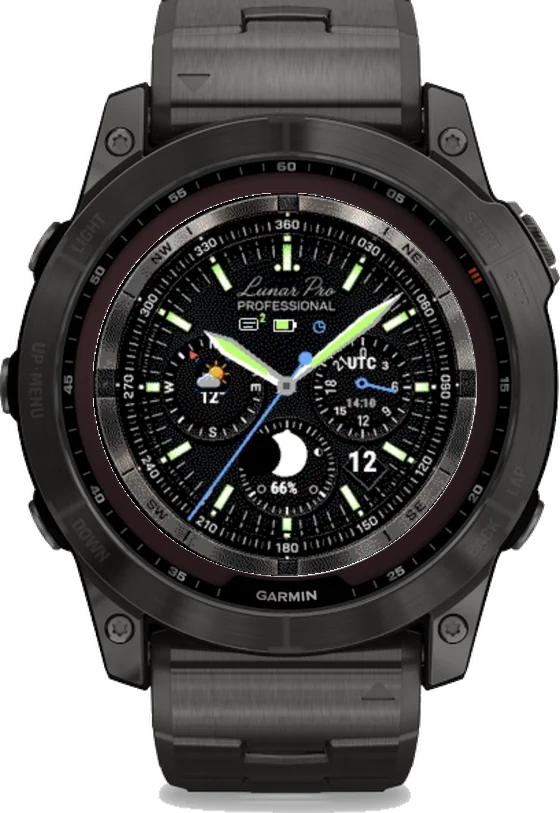 Циферблат ЛУНА на Garmin fēnix 7X 51mm