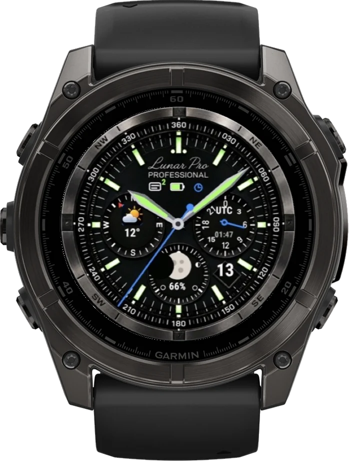 Циферблат ЛУНА на Garmin fēnix 8 47/51mm