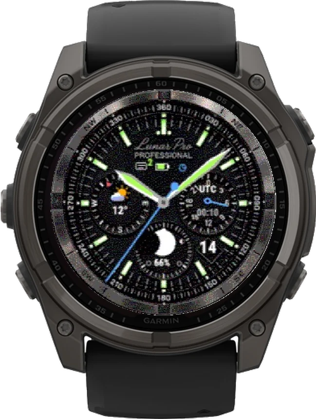 Циферблат ЛУНА на Garmin fēnix 8 Solar 51mm