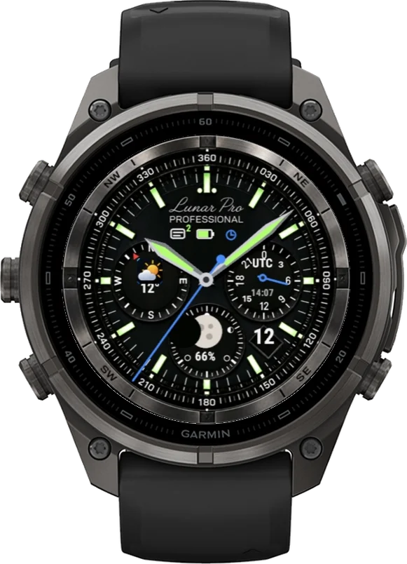 Циферблат ЛУНА на Garmin fēnix 9 Pro 47mm
