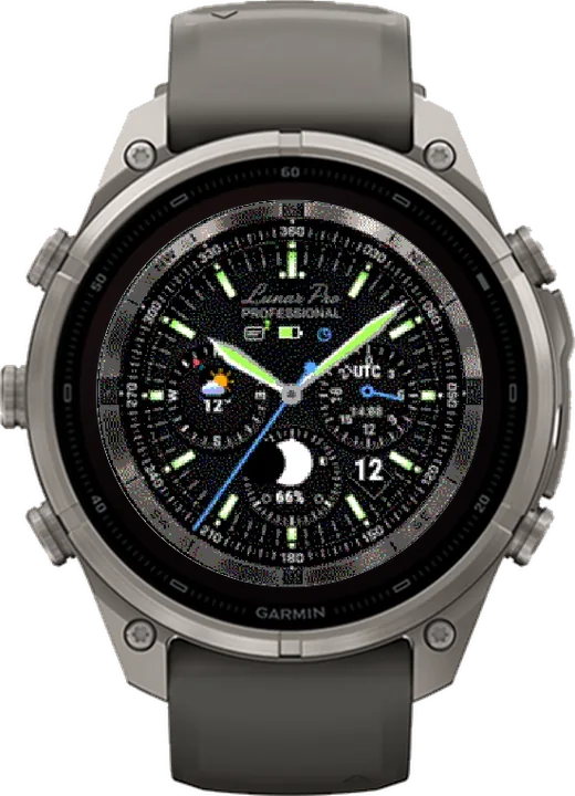 Циферблат ЛУНА для Garmin fēnix 9 Pro Solar 47mm