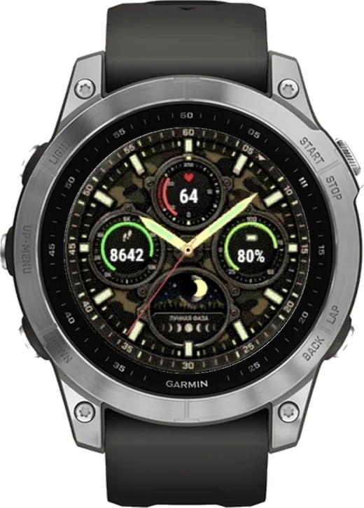 Циферблат ЛУНА-ПОЛЕ для Garmin fēnix 7 47mm