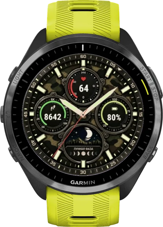 Циферблат ЛУНА-ПОЛЕ для Garmin Forerunner 965